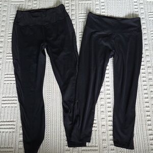 Women's Pair Of Black Active Leggings In Medium